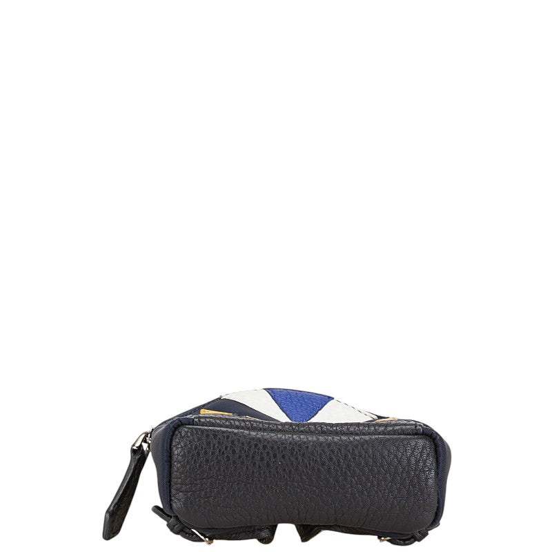 Fendi Nylon Leather Bugs Keychain Bag Charm