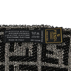 Fendi FF Pattern Scarf Black White Acrylic