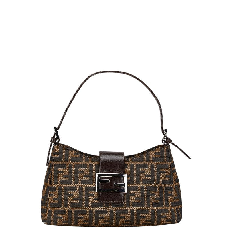 Fendi Mamma Bucket Handbag Canvas Leather