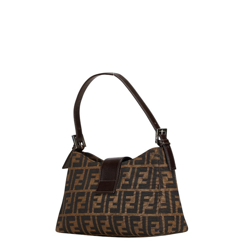 Fendi Mamma Bucket Handbag Canvas Leather