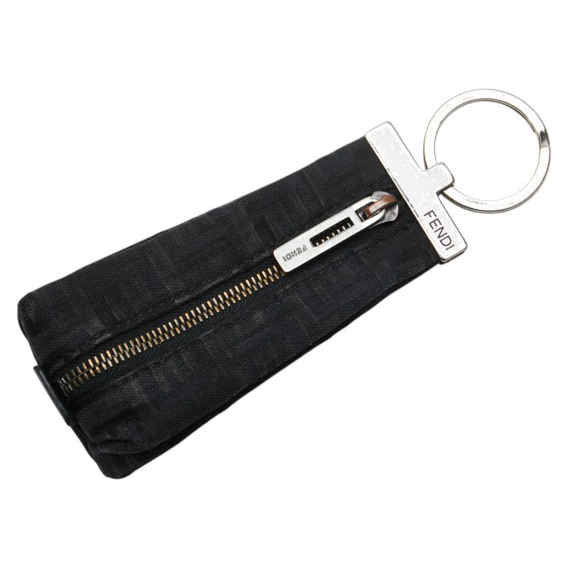Fendi Zucca Canvas Coin Case Black