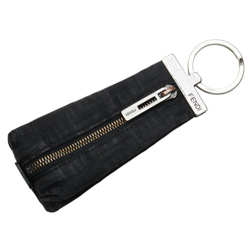 Fendi Zucca Canvas Coin Case Black