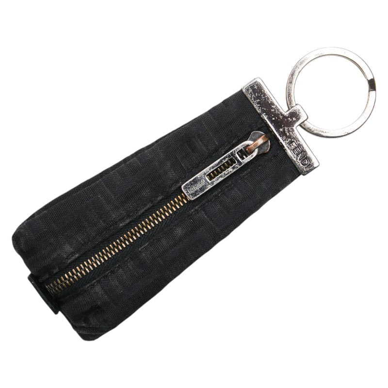 Fendi Zucca Canvas Coin Case Black