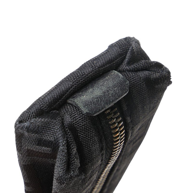 Fendi Zucca Canvas Coin Case Black