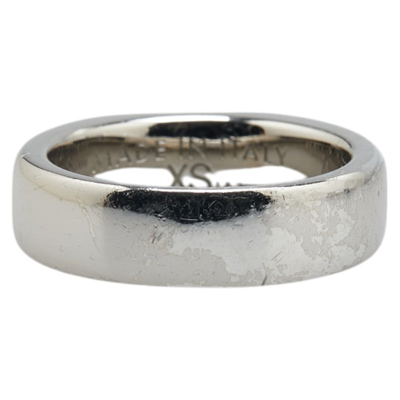 Fendi Logo Metal Ring Silver