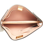 Fendi Peekaboo Long Wallet Beige Leather