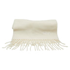 Fendi Wool Cashmere Logo Embroidered Scarf
