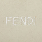 Fendi Wool Cashmere Logo Embroidered Scarf