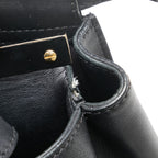 Fendi Peekaboo Leather Handbag 2WAY Black