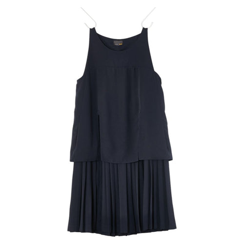 Fendi Sleeveless Dress Black Polyester