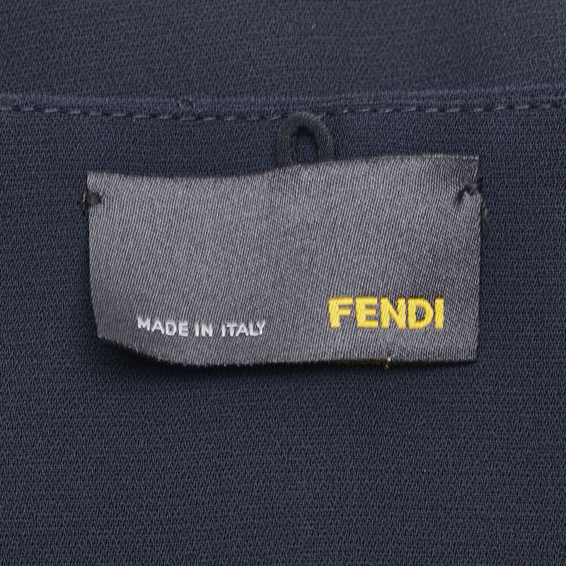 Fendi Sleeveless Dress Black Polyester