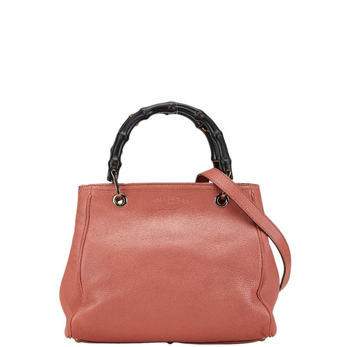 Gucci Bamboo Shopper Leather 2way Bag