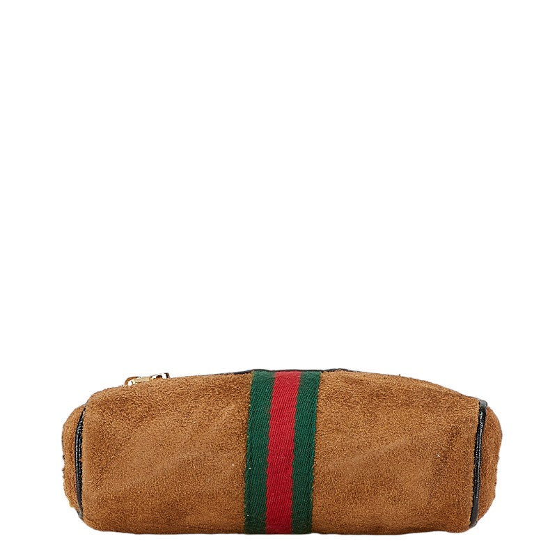 Gucci Ophidia Suede Patent Leather Shoulder Bag