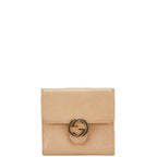 Gucci Interlocking Leather Trifold Wallet