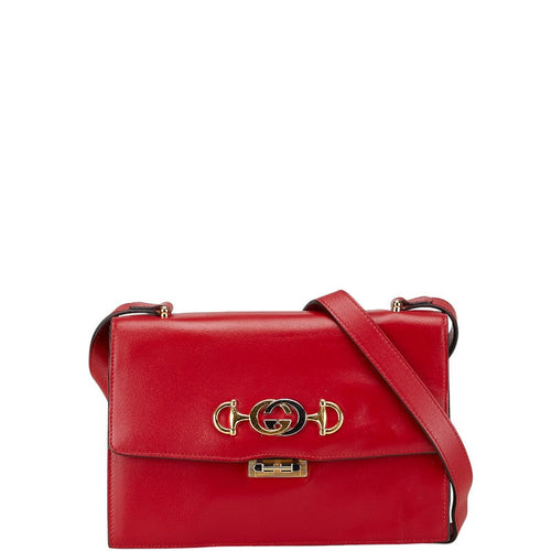Gucci Zumi Leather Shoulder Bag