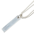 Gucci Logo Plate SV925 Necklace