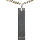 Gucci Logo Plate SV925 Necklace