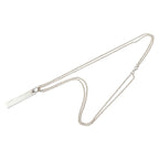 Gucci Logo Plate SV925 Necklace