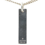 Gucci Logo Plate SV925 Necklace