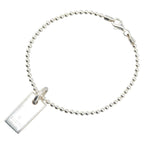 Gucci Ball Chain Plate SV925 Bracelet