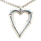Gucci Bamboo Heart Motif SV925 Necklace