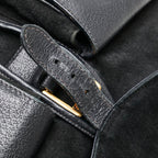 Gucci Bamboo Suede Leather Backpack