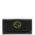 Gucci Interlocking G Leather Long Wallet
