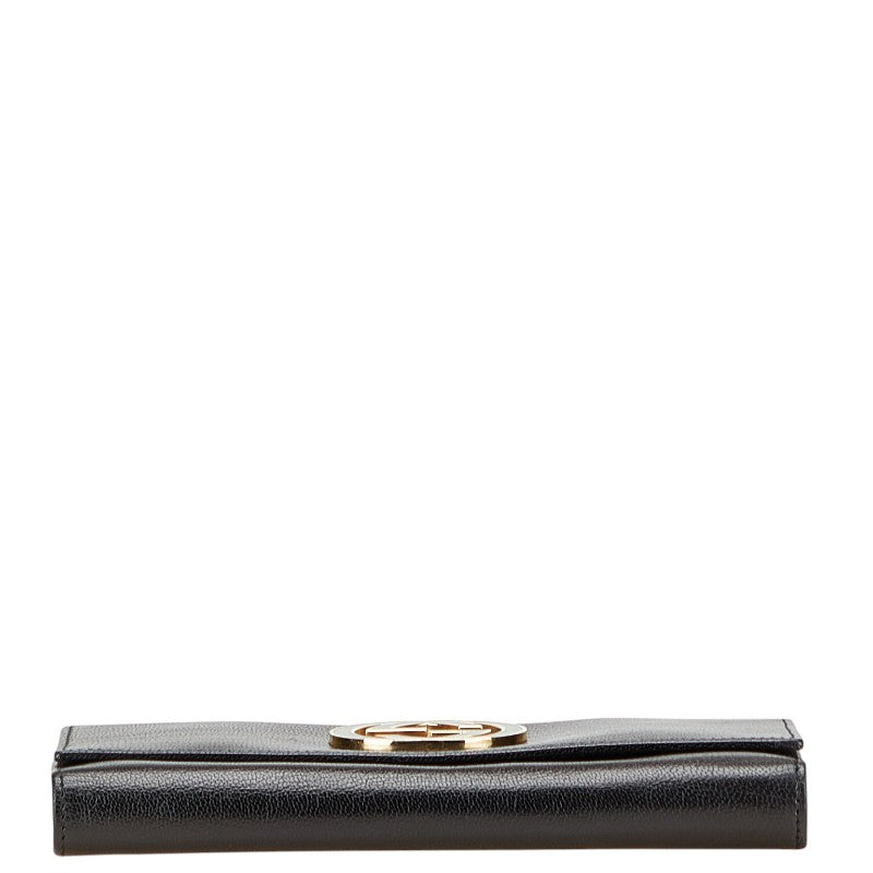 Gucci Interlocking G Leather Long Wallet