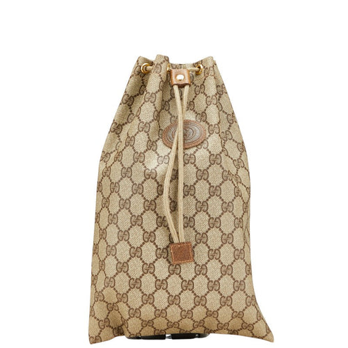 Gucci GG Supreme Old Gucci PVC Leather Clutch Bag