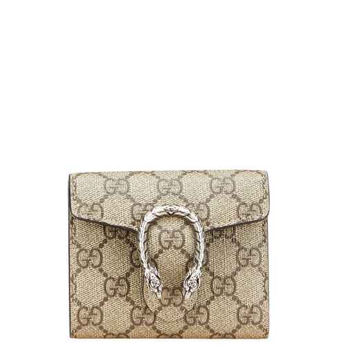 Gucci Dionysus GG Supreme Compact Wallet