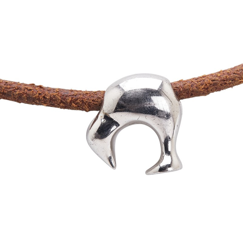 Louis Vuitton LV Cup 2003 SV925 Leather Necklace