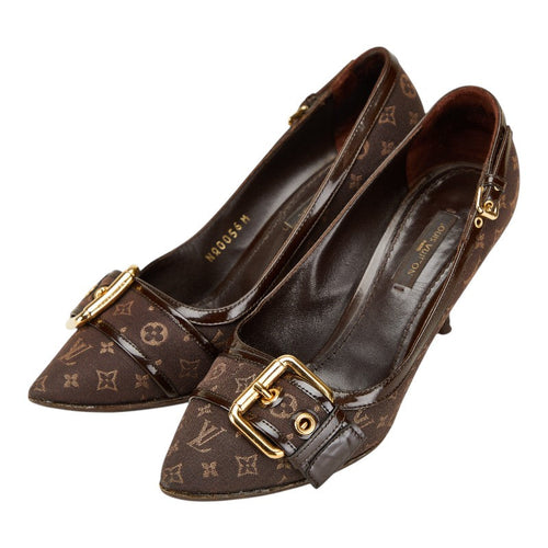 Louis Vuitton Monogram Canvas Leather Pumps
