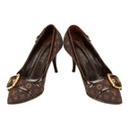 Louis Vuitton Monogram Canvas Leather Pumps