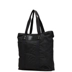 Gucci Parana Nylon Leather Tote Bag