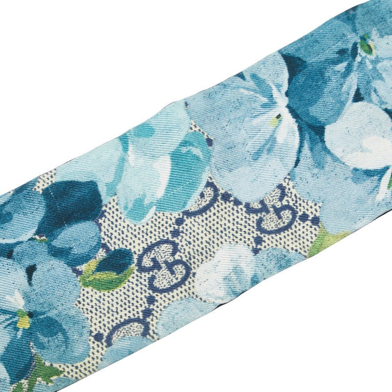 Gucci GG Blooms Silk Neck Bow Scarf
