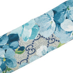Gucci GG Blooms Silk Neck Bow Scarf