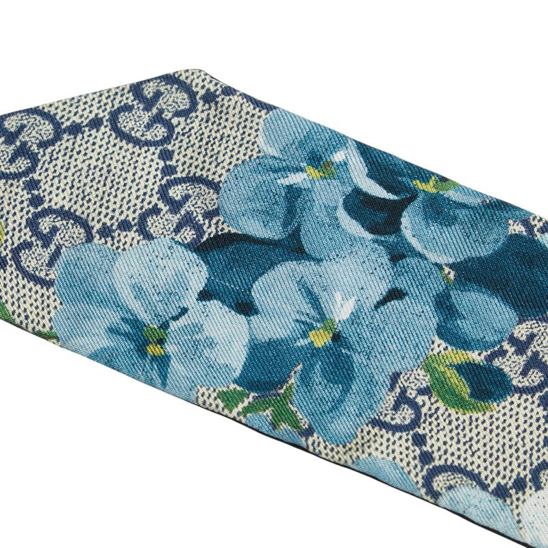 Gucci GG Blooms Silk Neck Bow Scarf
