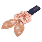 Louis Vuitton Monogram Scrunchie Silk Hair Accessory