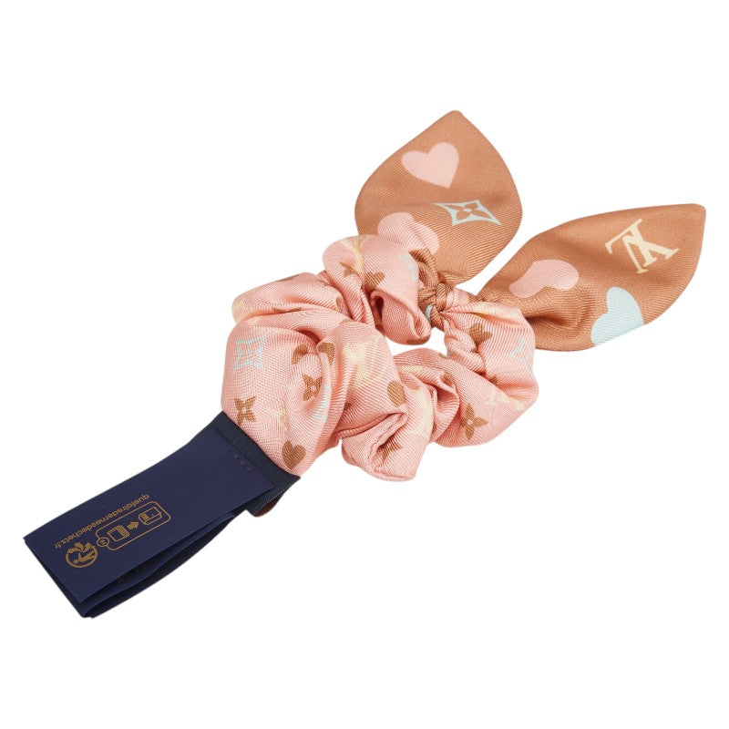 Louis Vuitton Monogram Scrunchie Silk Hair Accessory