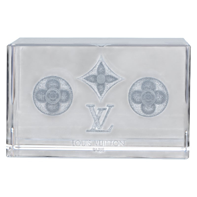 Louis Vuitton Monogram 3D Paperweight Glass Object