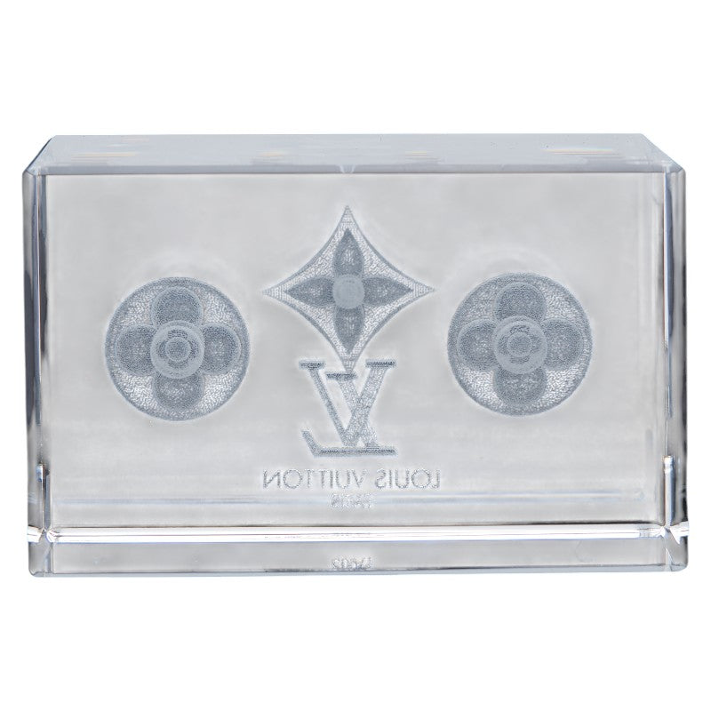 Louis Vuitton Monogram 3D Paperweight Glass Object