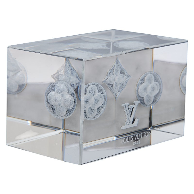 Louis Vuitton Monogram 3D Paperweight Glass Object