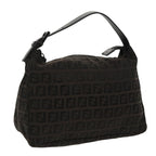 FENDI Zucchino Canvas Hand Bag Black100056