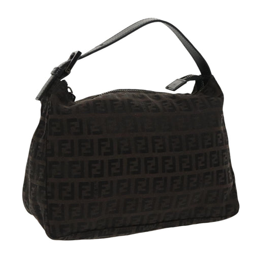 FENDI Zucchino Canvas Hand Bag Black100056