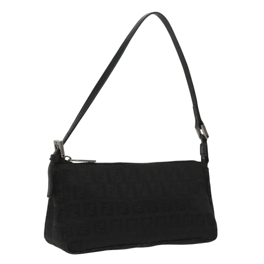 FENDI Zucchino Canvas Accessory Pouch Black100099