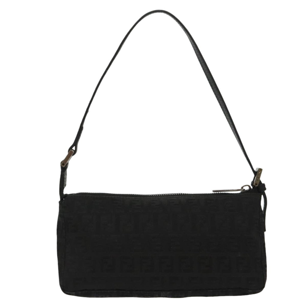 FENDI Zucchino Canvas Accessory Pouch Black100099