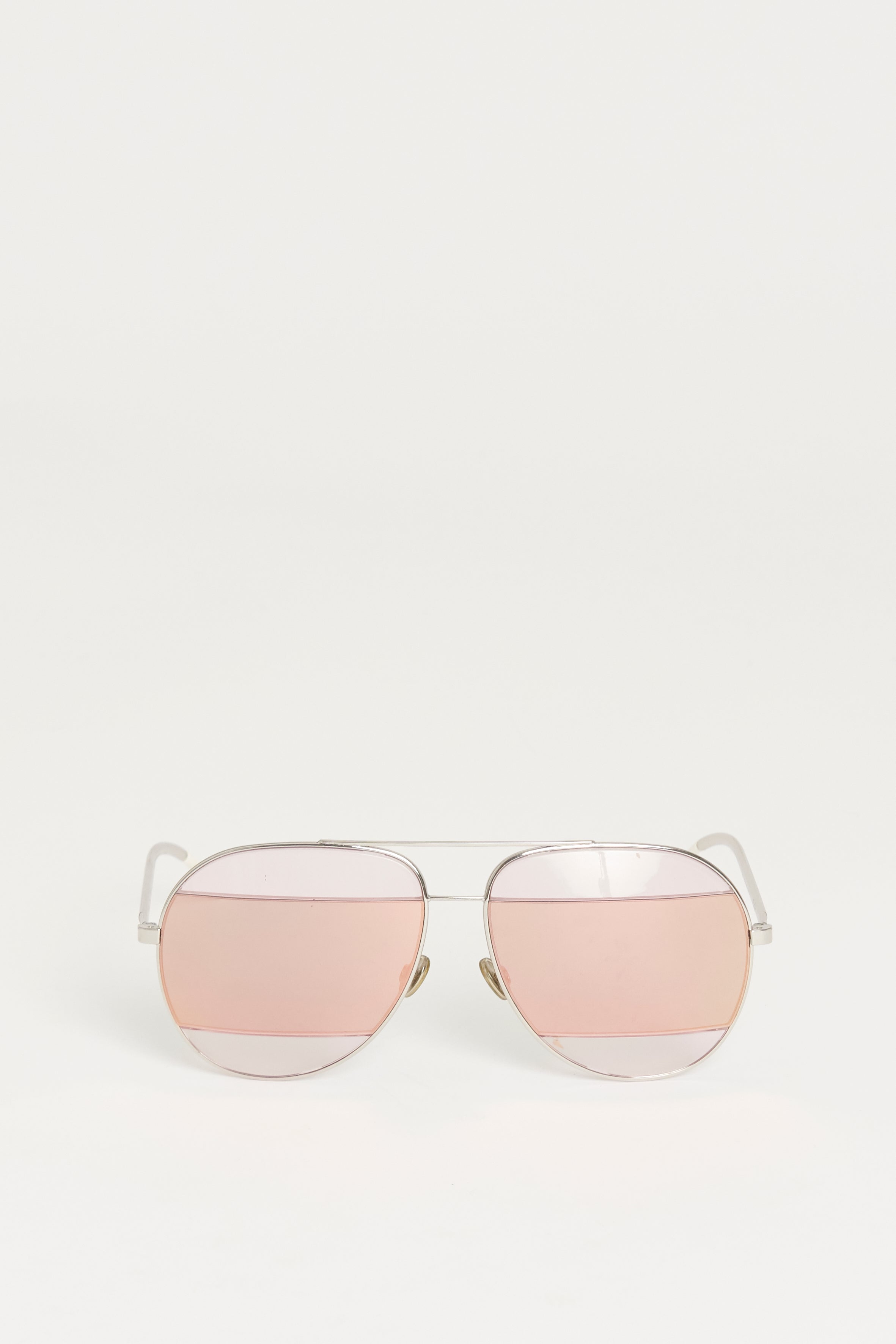 Pink/Silver DiorSplit2 Aviator Sunglasses