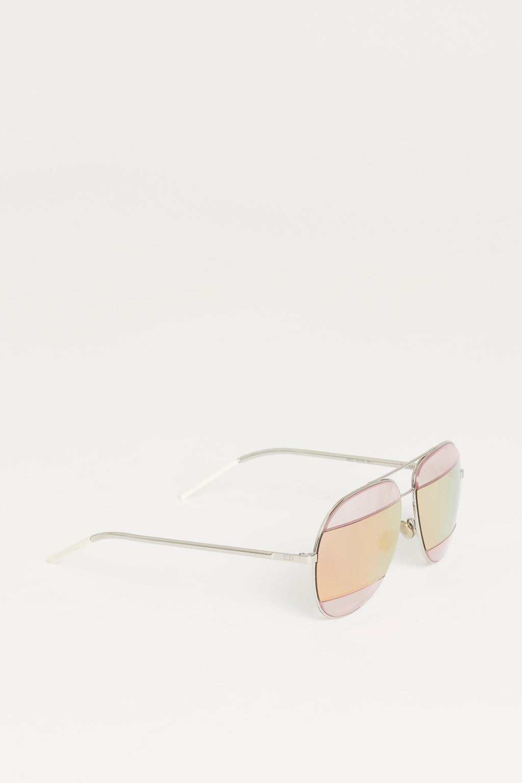 Pink/Silver DiorSplit2 Aviator Sunglasses