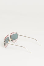 Pink/Silver DiorSplit2 Aviator Sunglasses