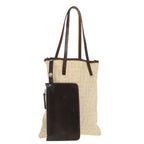 FENDI Zucca Canvas Hand Bag Beige100235